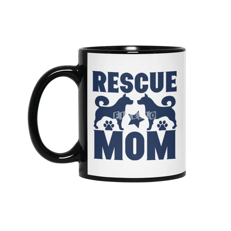 Rescue Mom Siyah Kupa
