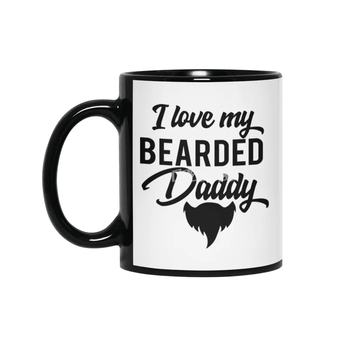 I Love My Bearded Daddy Siyah Kupa