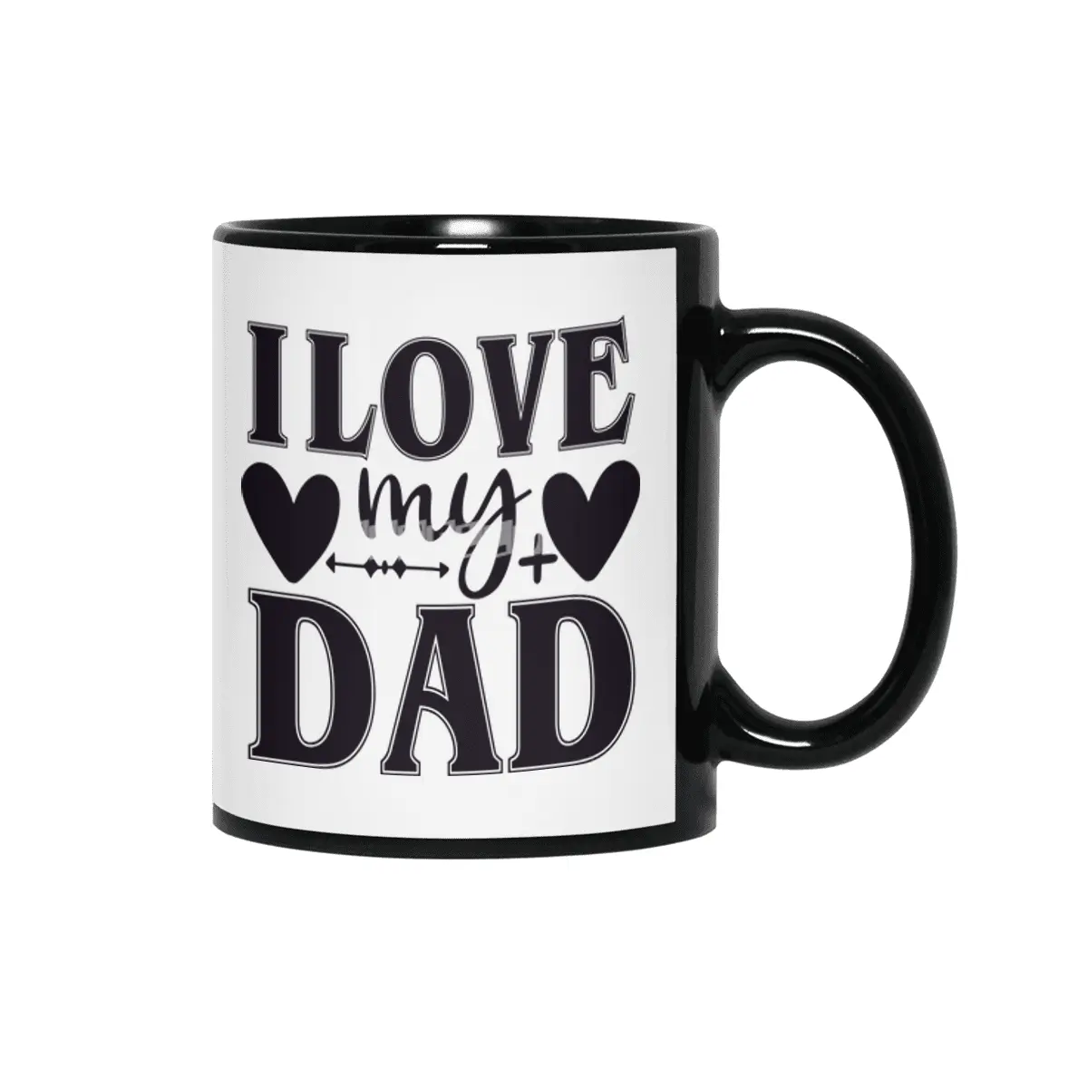 I Love My Dad Siyah Kupa