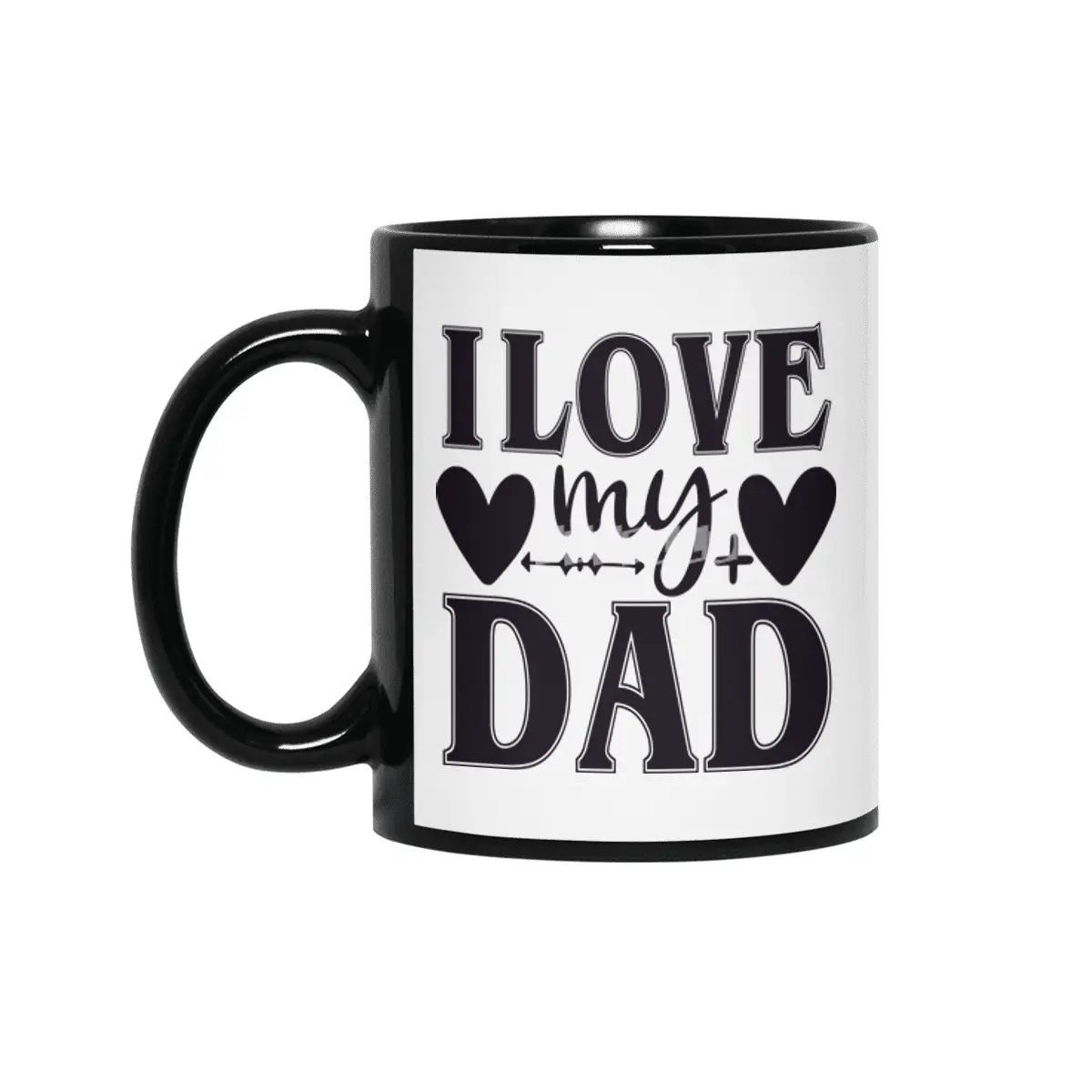 I Love My Dad Siyah Kupa