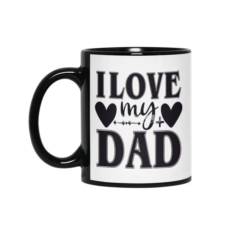 I Love My Dad Siyah Kupa
