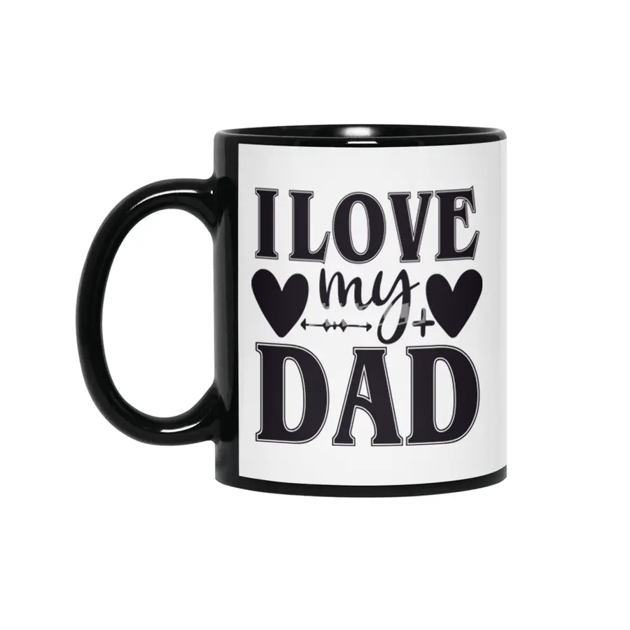 I Love My Dad Siyah Kupa