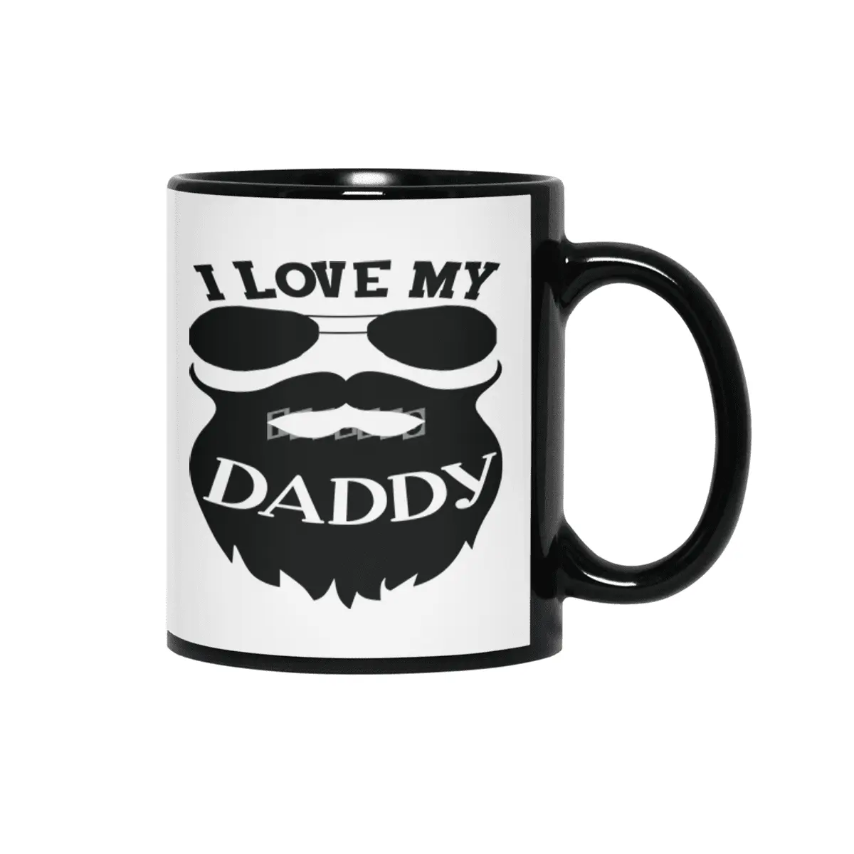 I Love My Daddy Siyah Kupa
