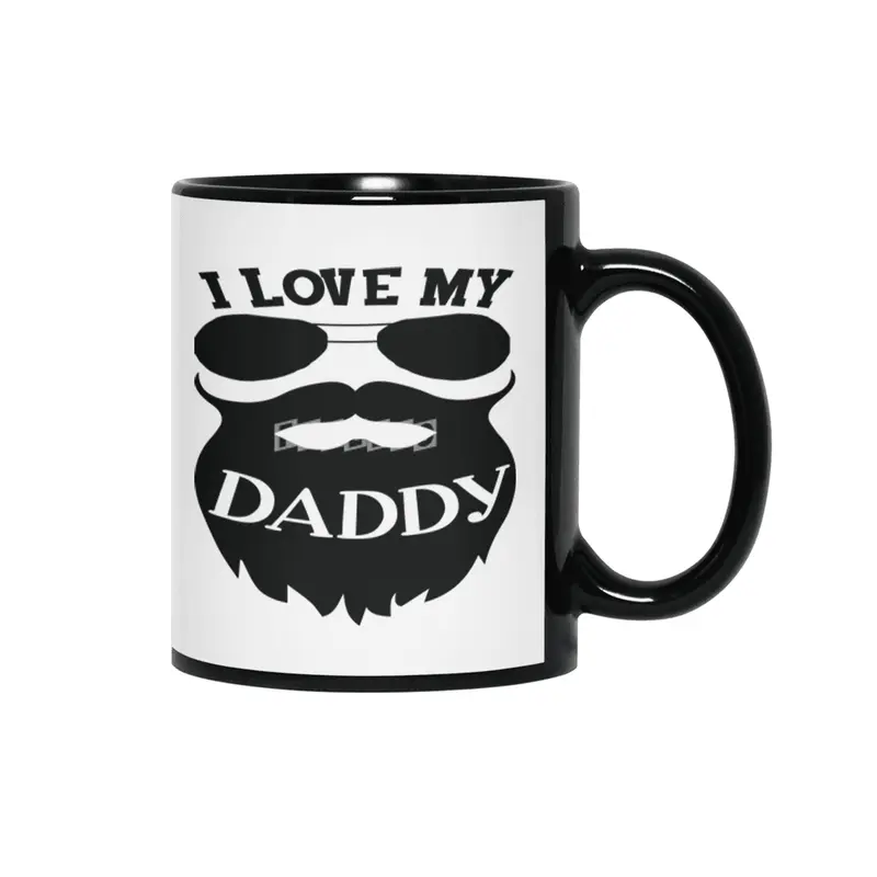 I Love My Daddy Siyah Kupa