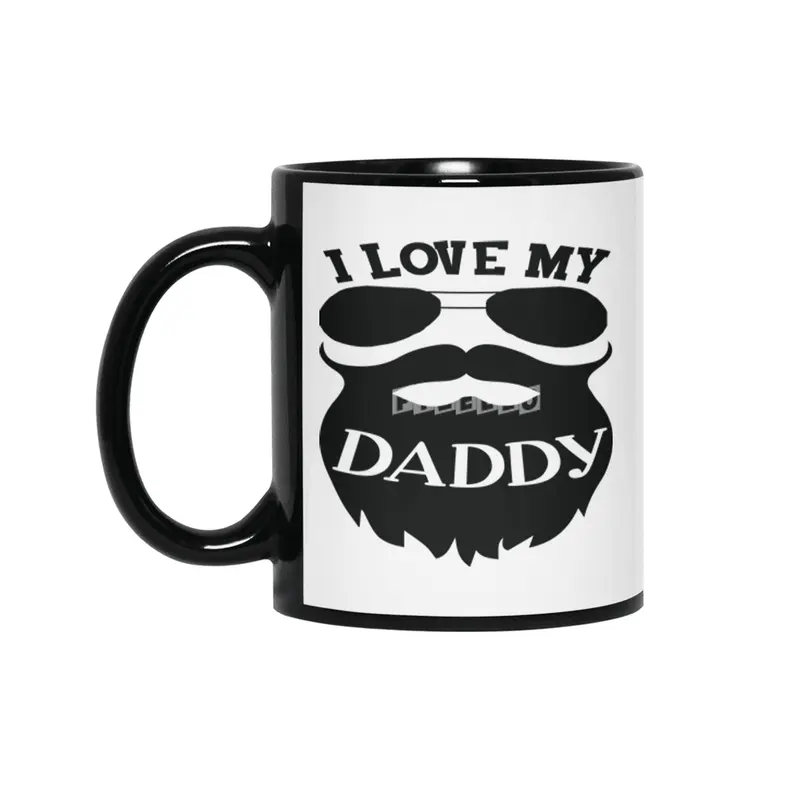 I Love My Daddy Siyah Kupa