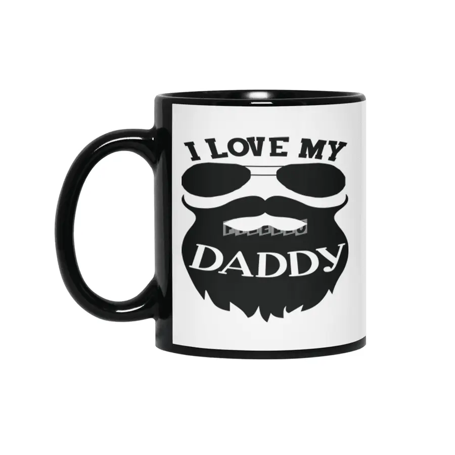 I Love My Daddy Siyah Kupa