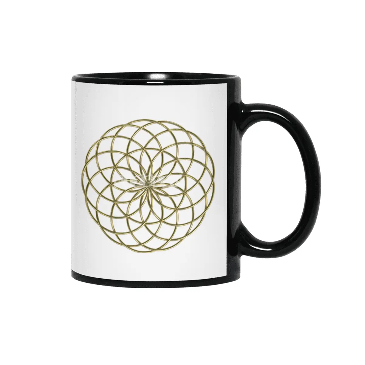 Moon Flower Gold Siyah Kupa