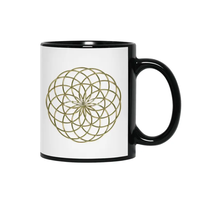 Moon Flower Gold Siyah Kupa