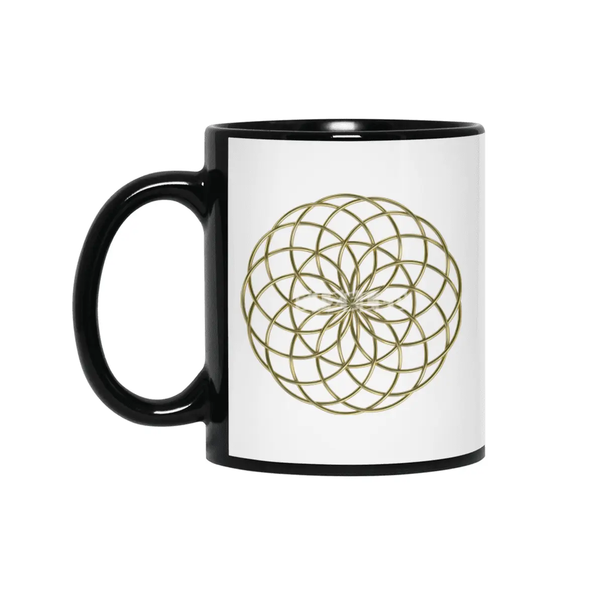 Moon Flower Gold Siyah Kupa
