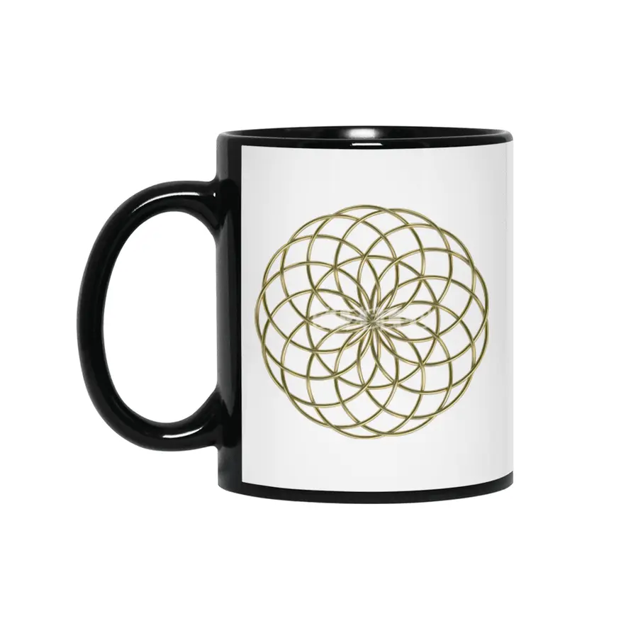 Moon Flower Gold Siyah Kupa