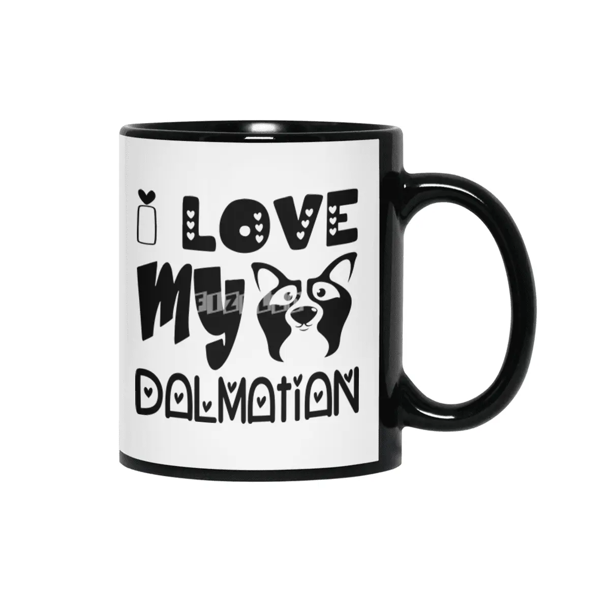 I Love My Dalmatian Siyah Kupa