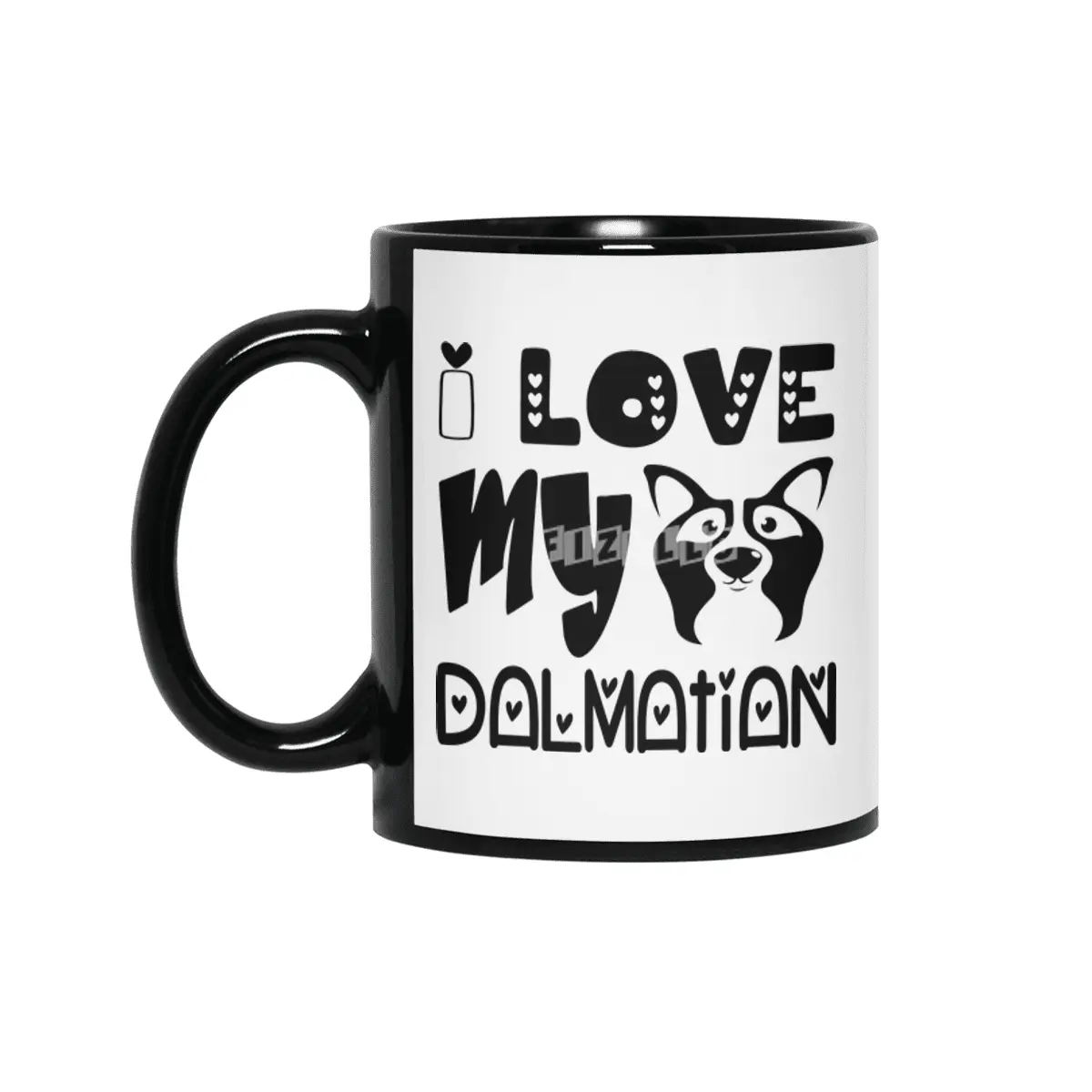 I Love My Dalmatian Siyah Kupa