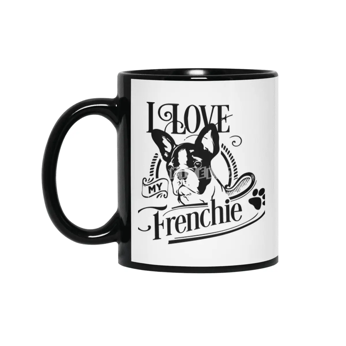 I Love My Frenchie Siyah Kupa