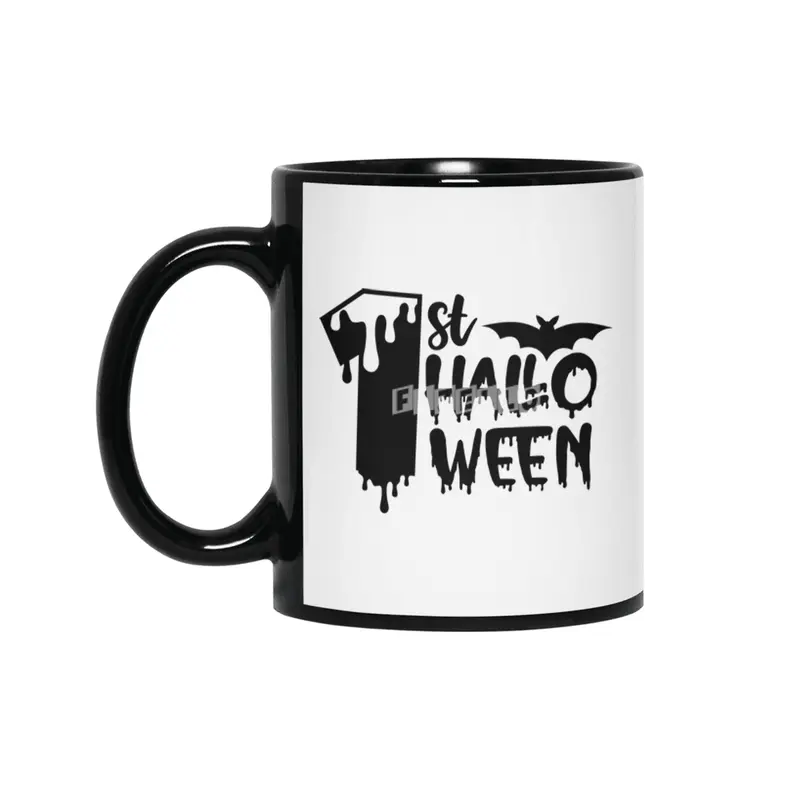 1st Halloween Siyah Kupa