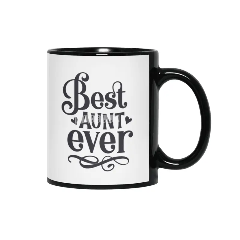 Best Aunt Ever Siyah Kupa