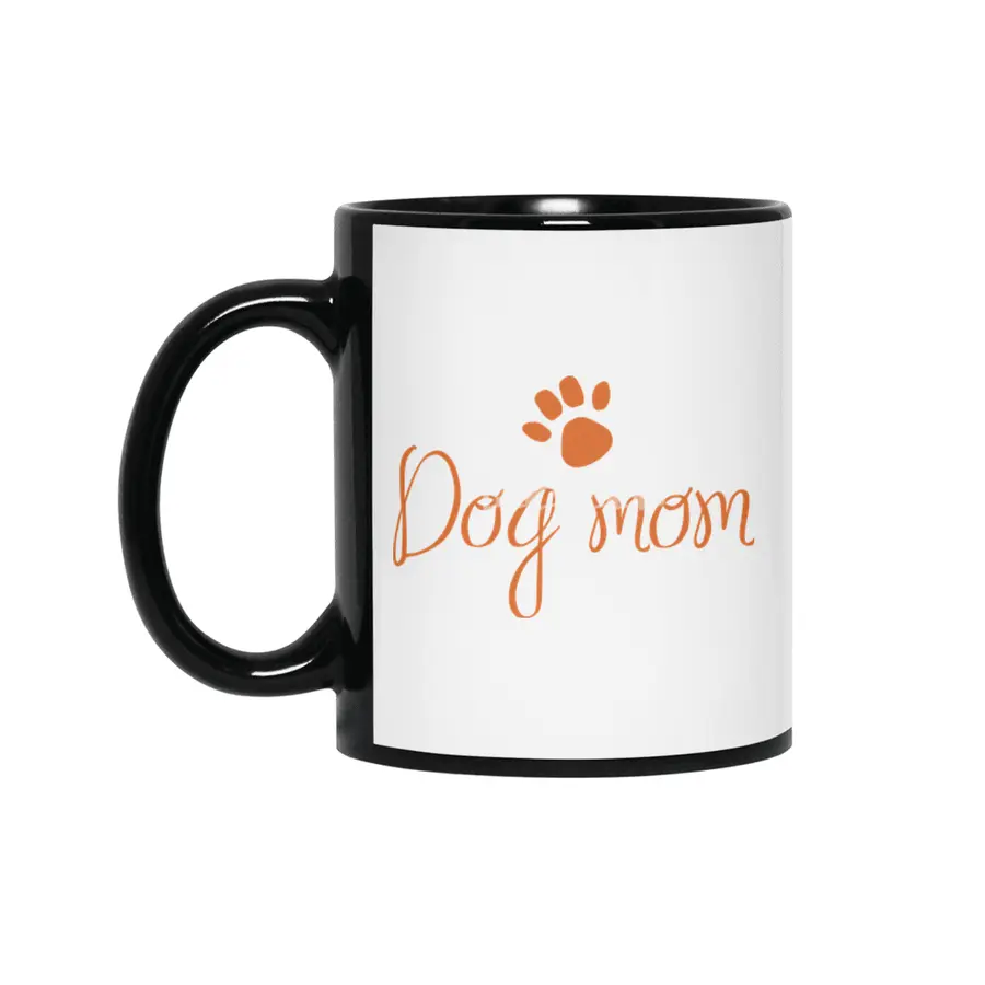 Funny Dog Mom Shirt for Gift Siyah Kupa