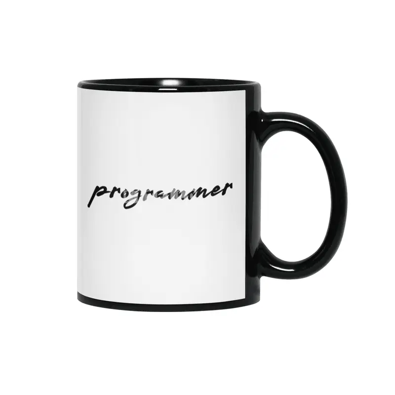 Programmer Handwriting Siyah Kupa