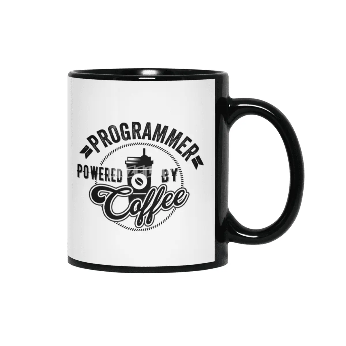 Programmer Powered By Coffee Gift Idea Siyah Kupa
