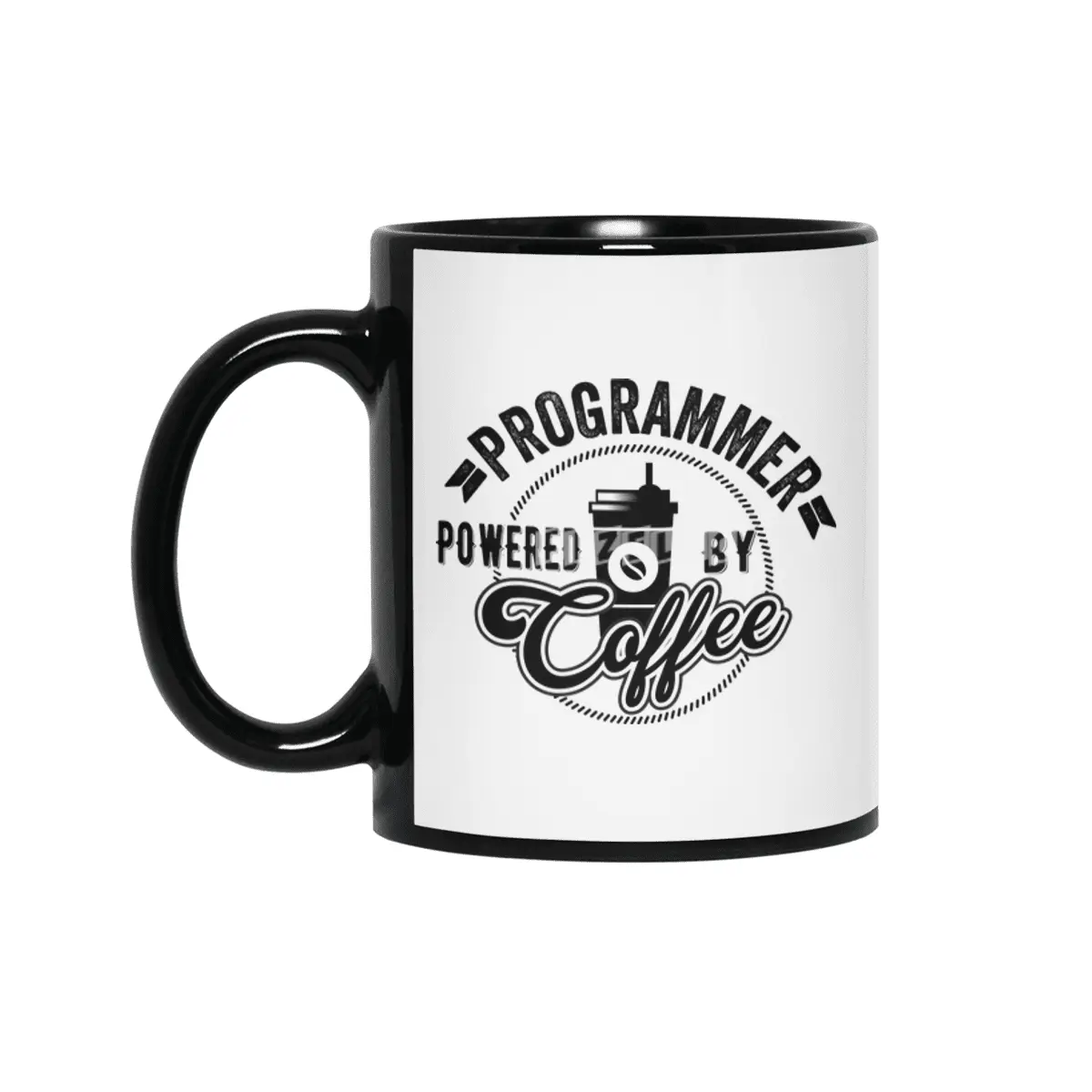 Programmer Powered By Coffee Gift Idea Siyah Kupa