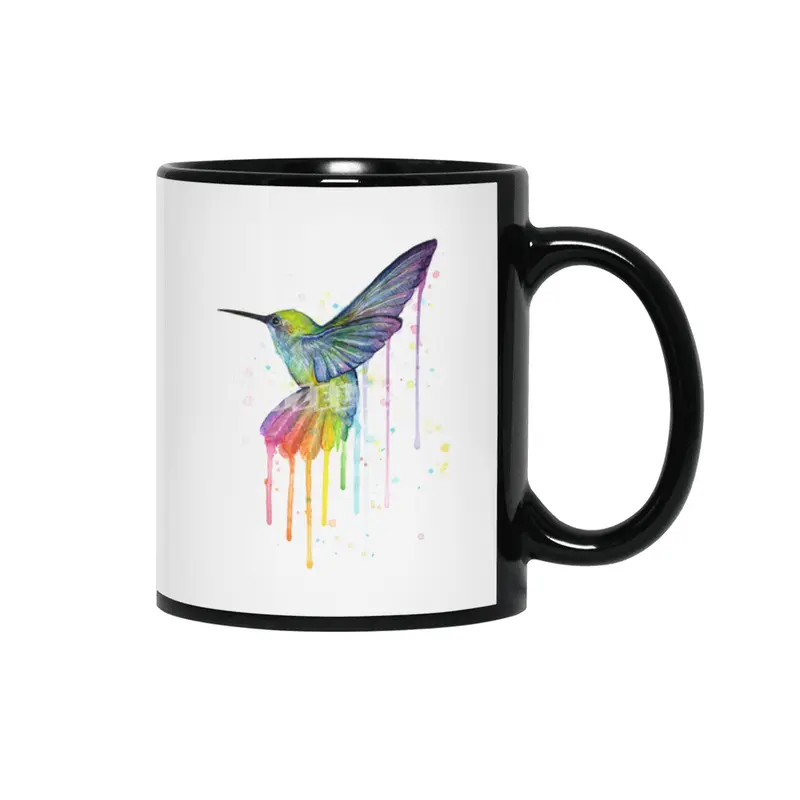 Rainbow Hummingbird Siyah Kupa