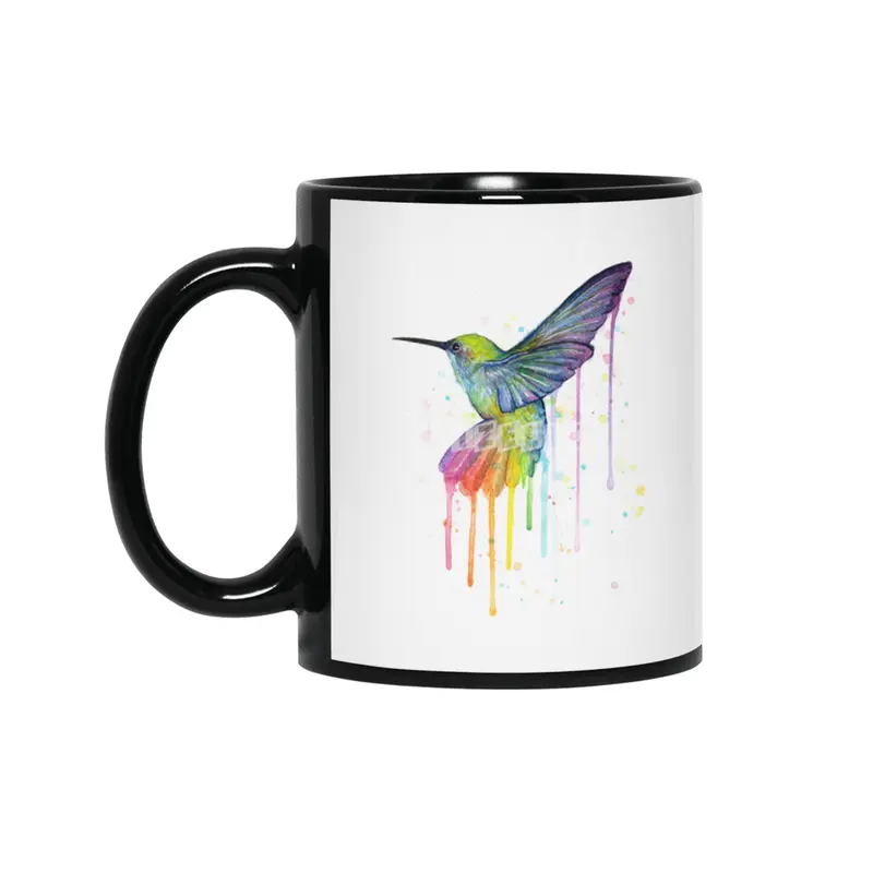 Rainbow Hummingbird Siyah Kupa