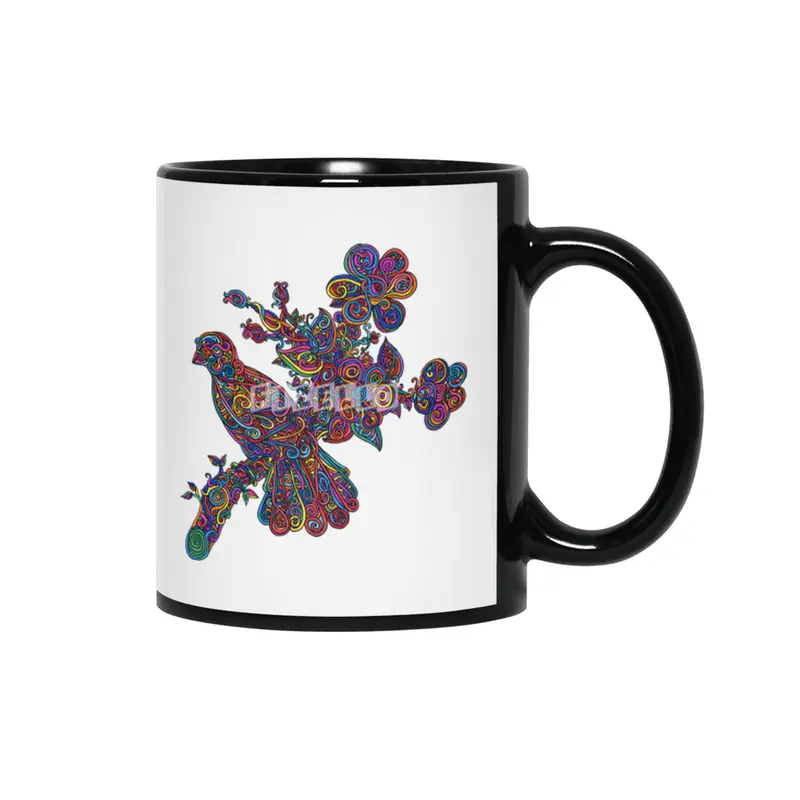 Rainbow Bird Siyah Kupa