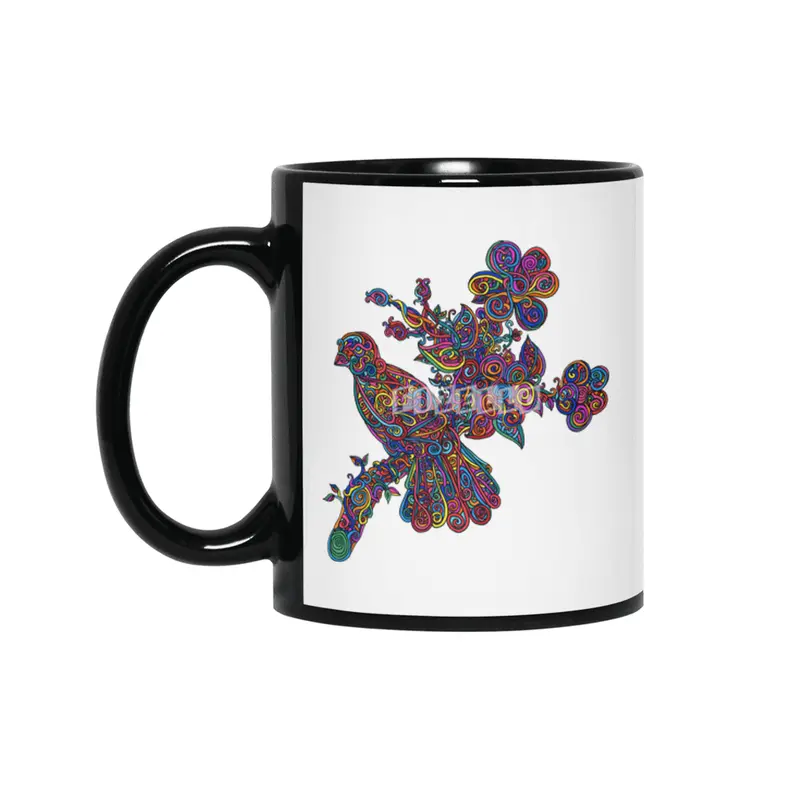 Rainbow Bird Siyah Kupa