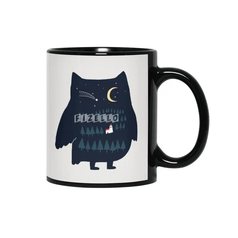 Night Owl Siyah Kupa