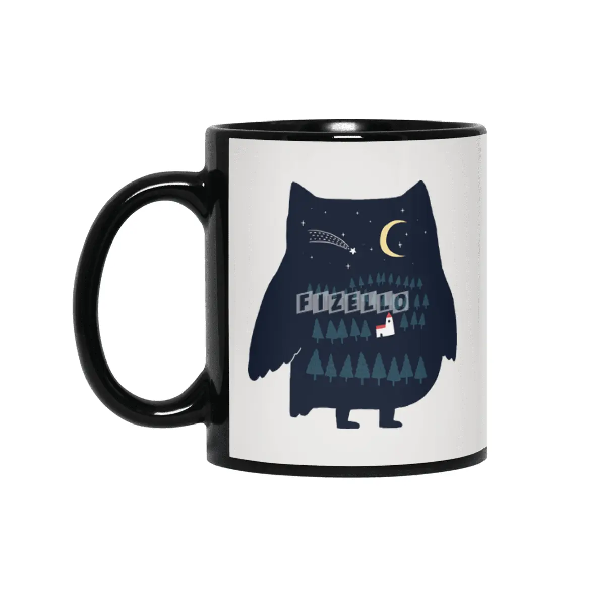 Night Owl Siyah Kupa