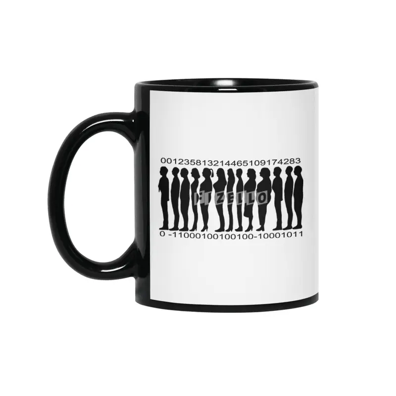 Human Barcode Siyah Kupa