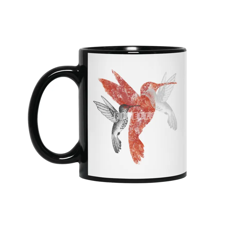 A Couple of Hummingbirds Siyah Kupa