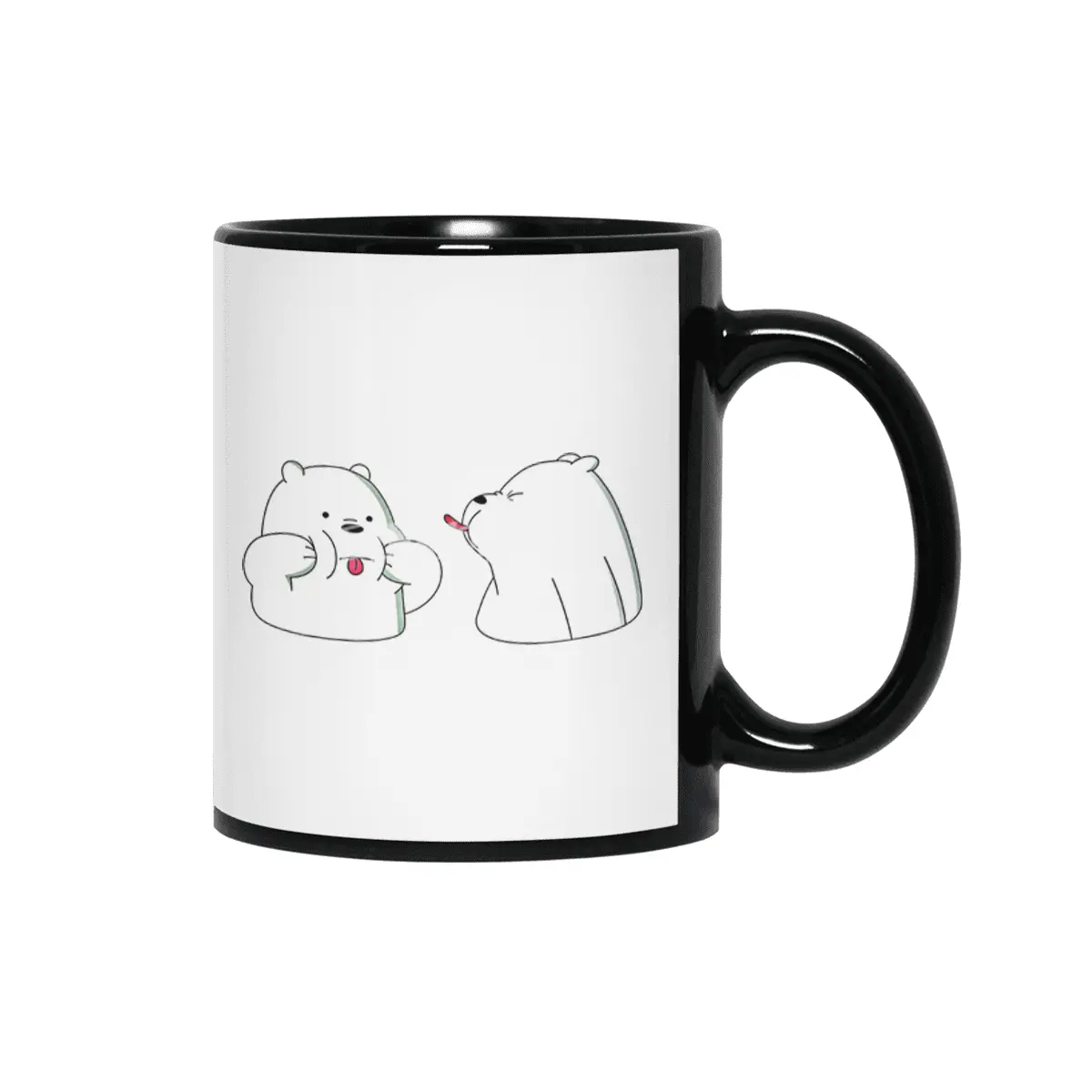 Polar bears,White bears, pair of bears, funny bears,bears, couple bears Siyah Kupa