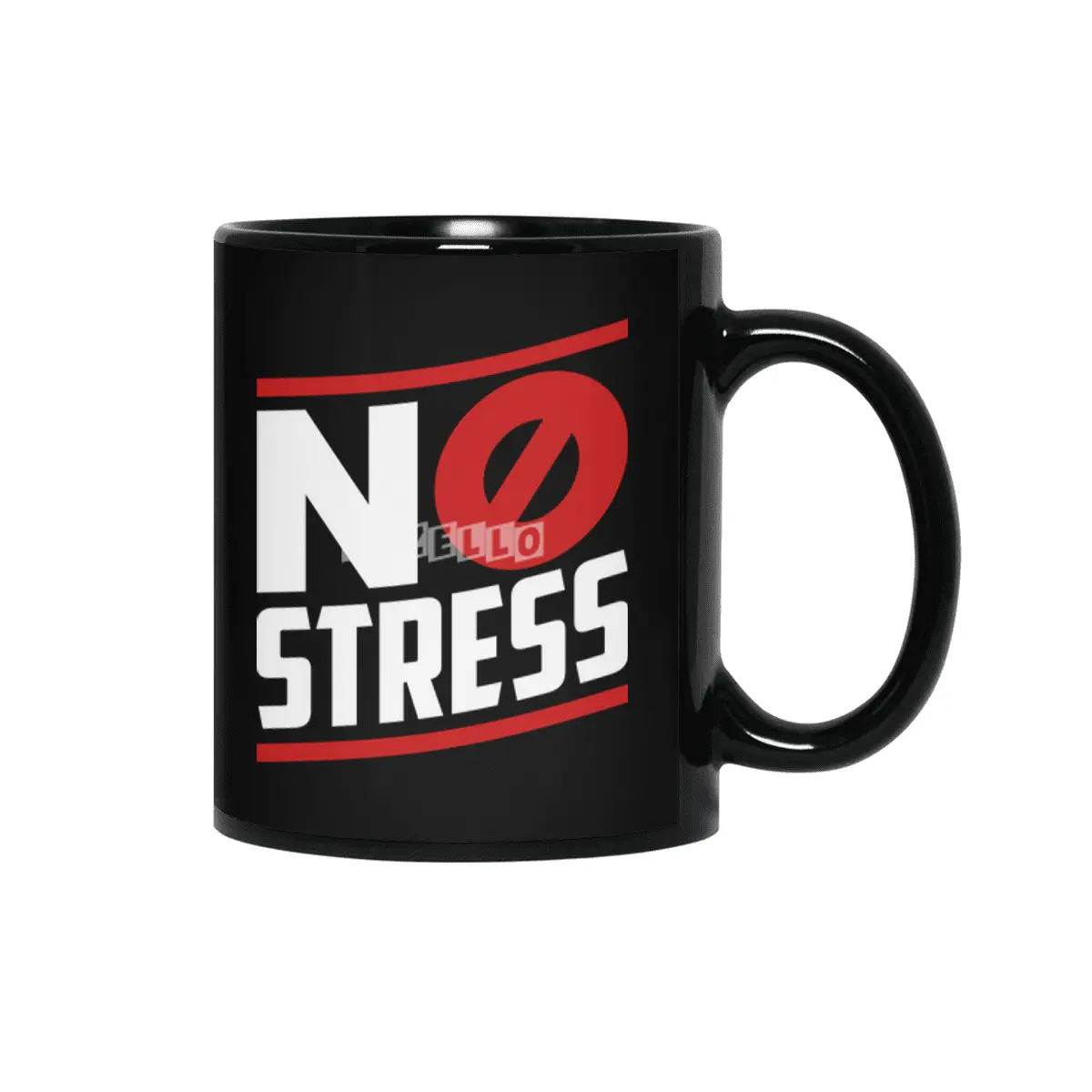 no stress on black Siyah Kupa