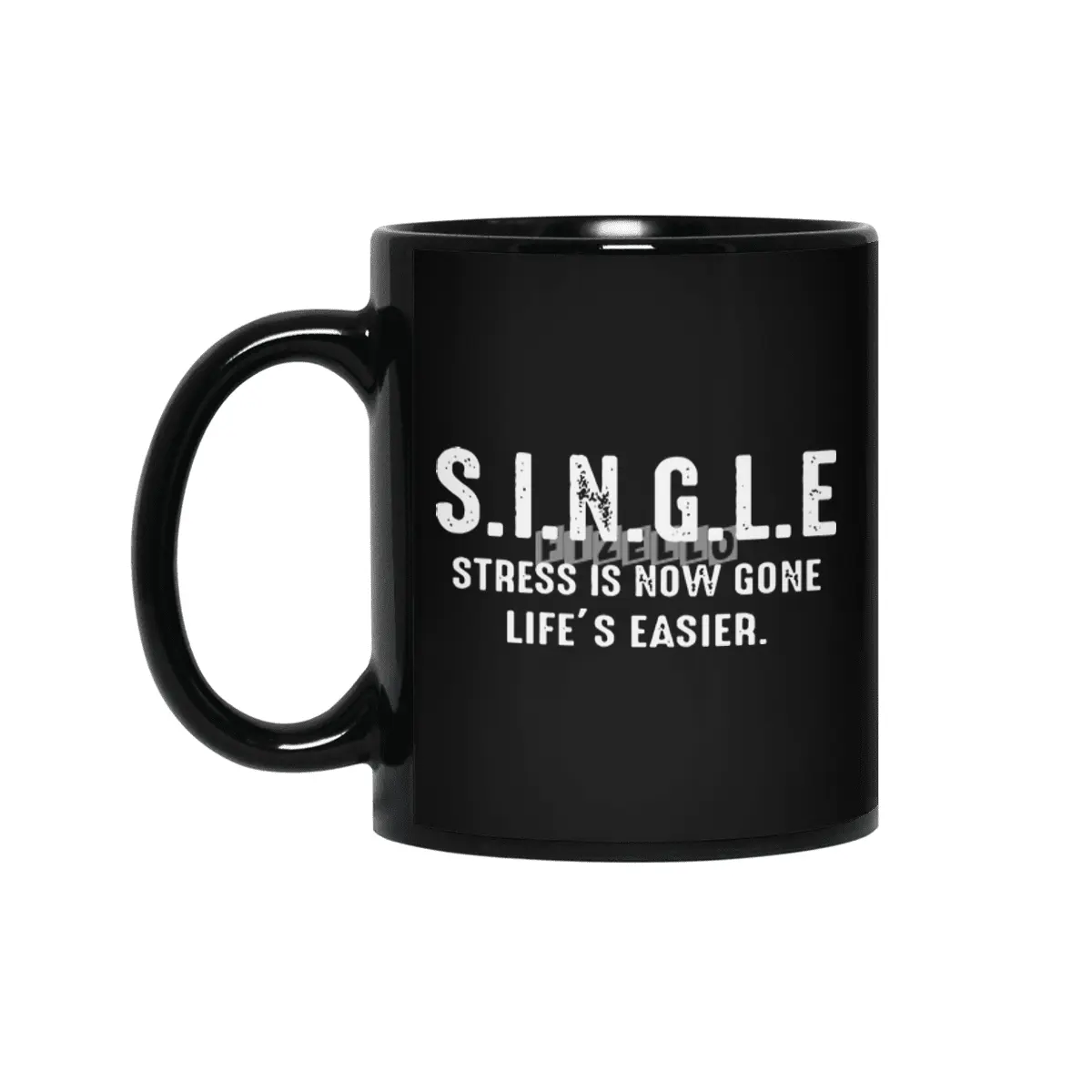 SINGLE stress is now gone life is easier Siyah Kupa