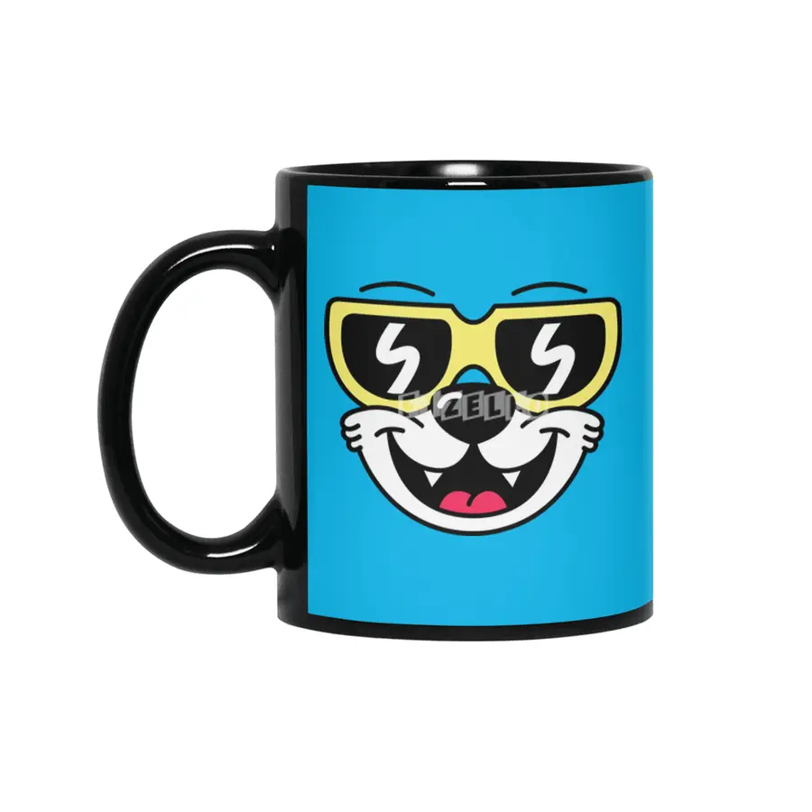 Cool Bear (face) Siyah Kupa