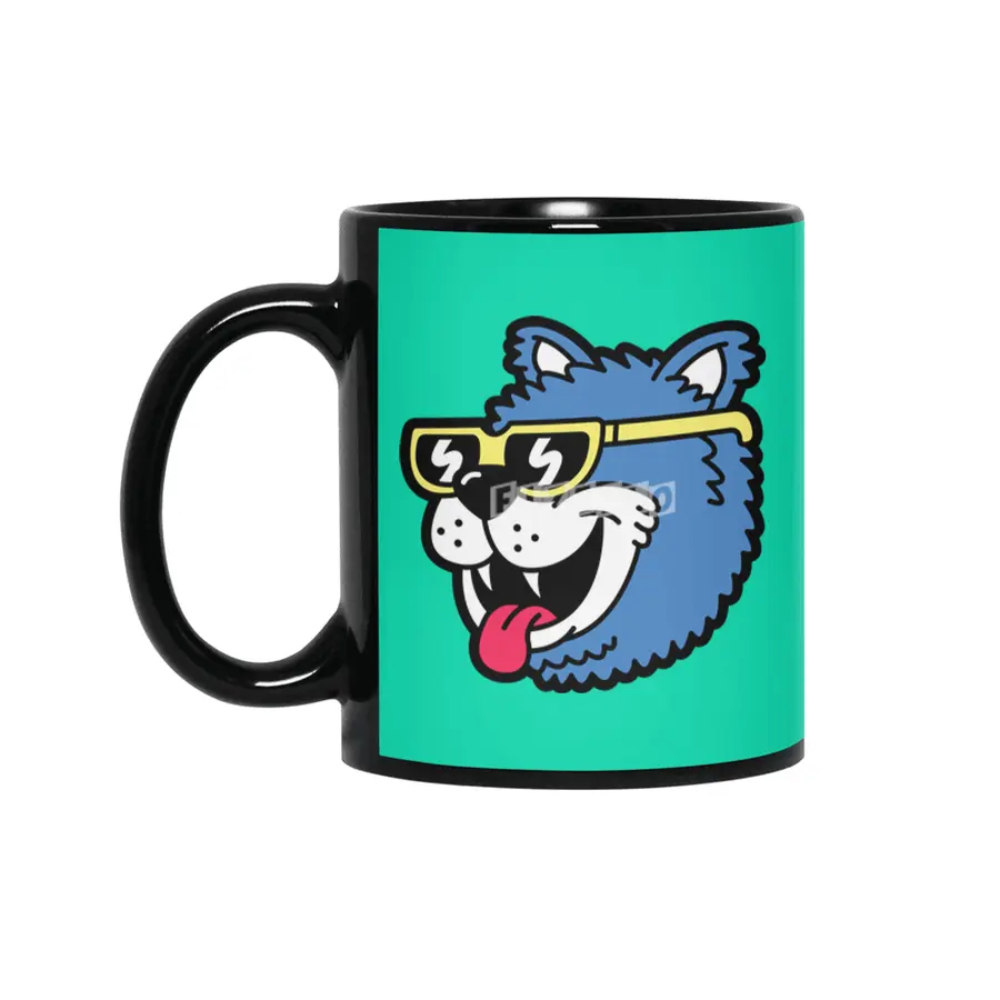 Cool Bear (portrait) Siyah Kupa