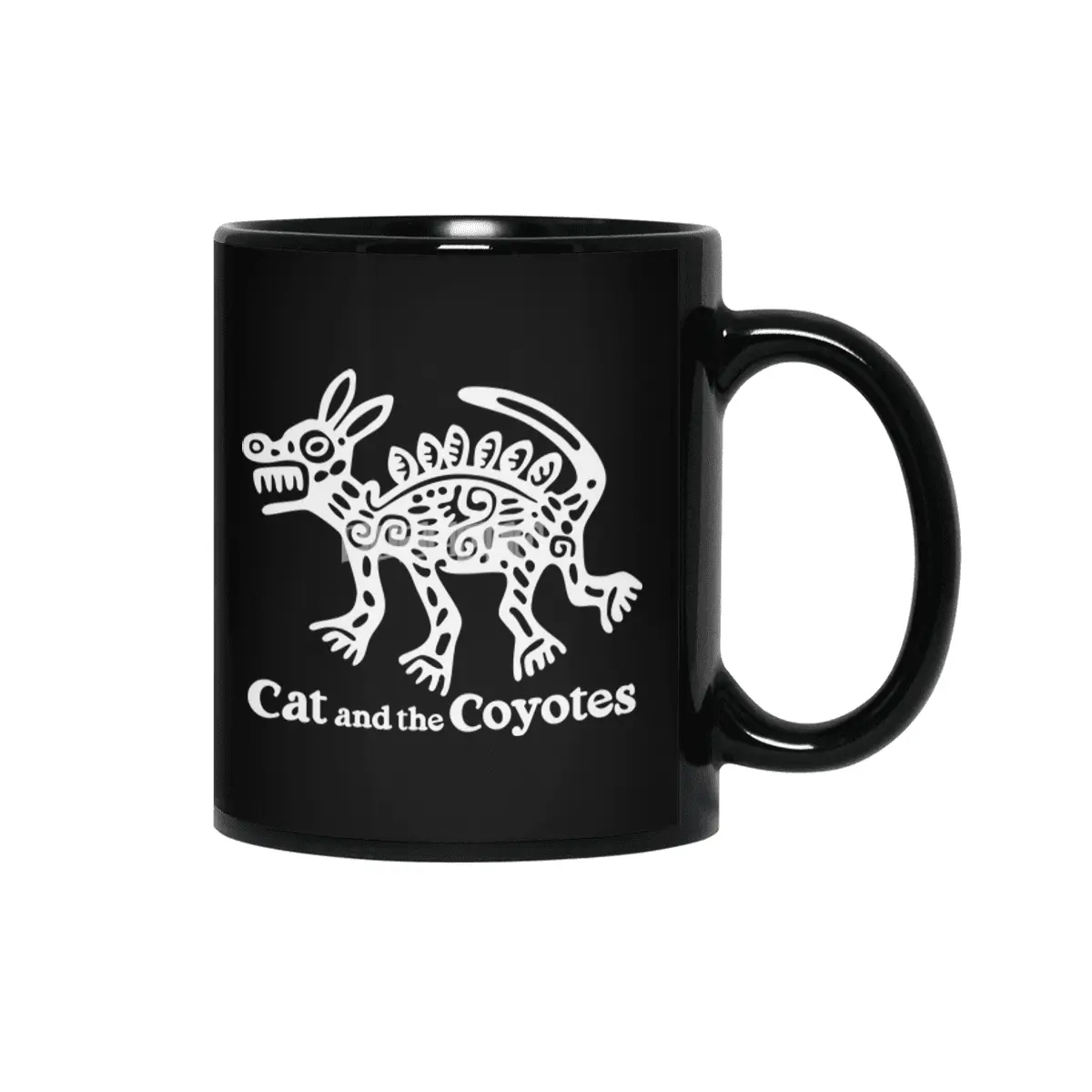 Azteca Dog Black and White Siyah Kupa