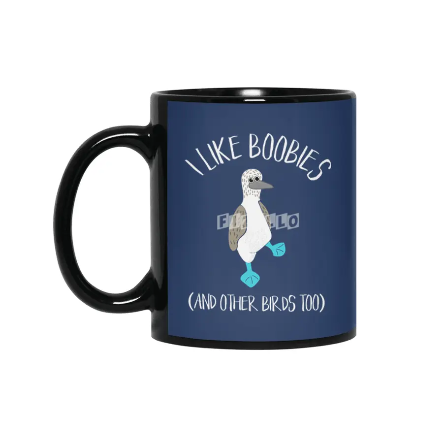 I Like Boobies (And Other Birds Too) Siyah Kupa