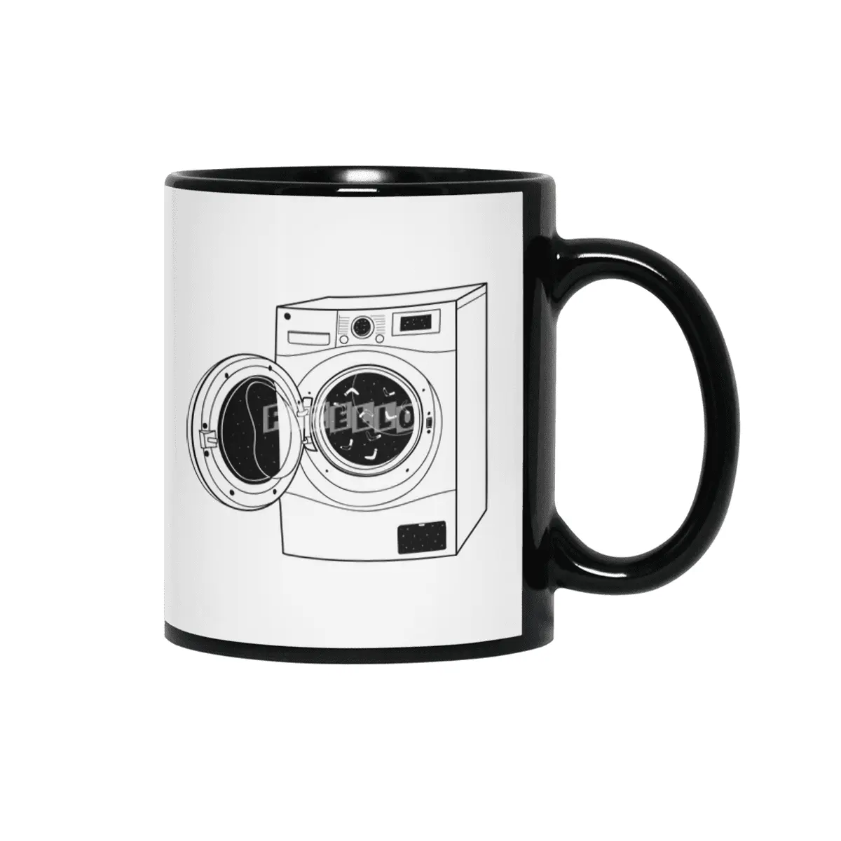 The washing machine and the mystery of the missing socks Siyah Kupa