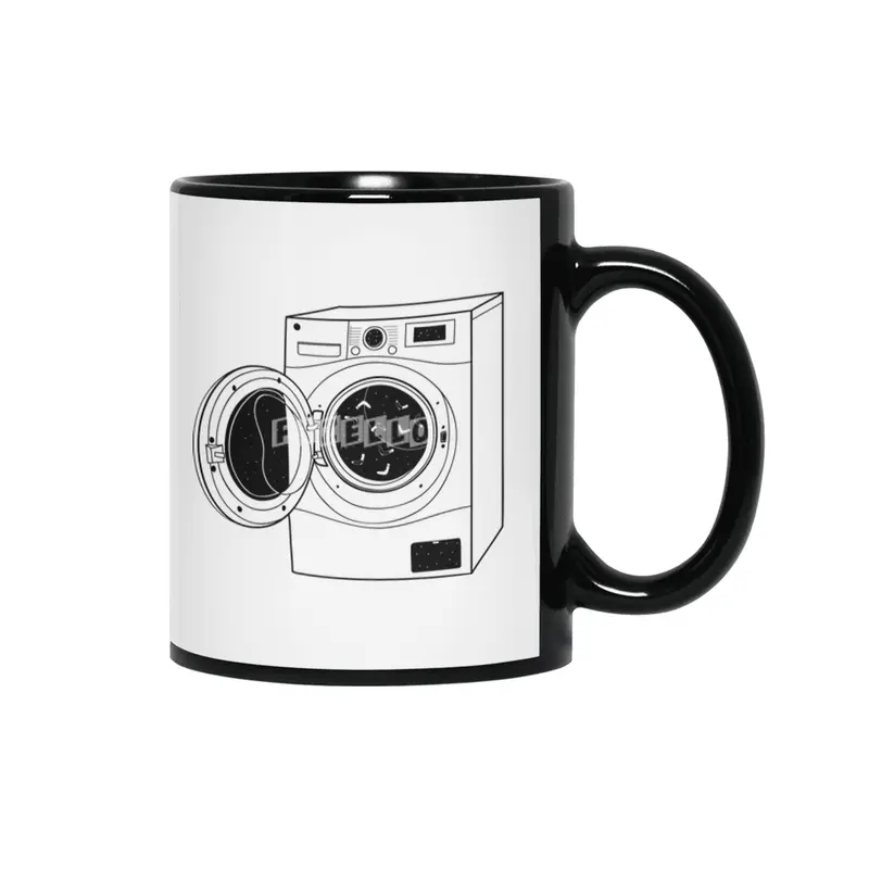 The washing machine and the mystery of the missing socks Siyah Kupa