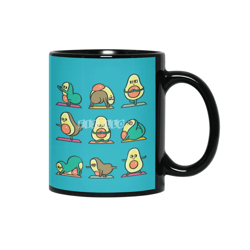 Avocado Yoga for Kids Siyah Kupa