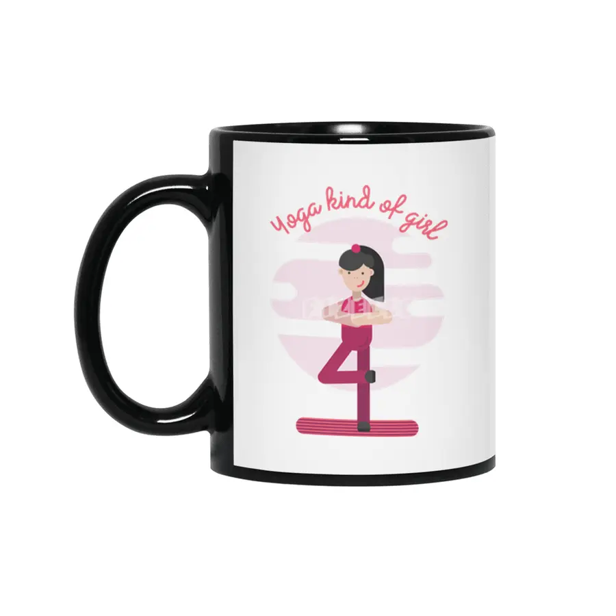 A yoga kind of girl Siyah Kupa