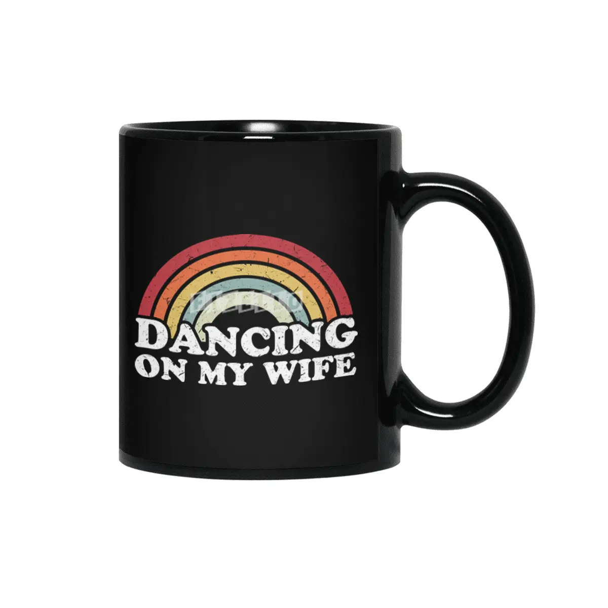 Dancing on my wife funny Siyah Kupa