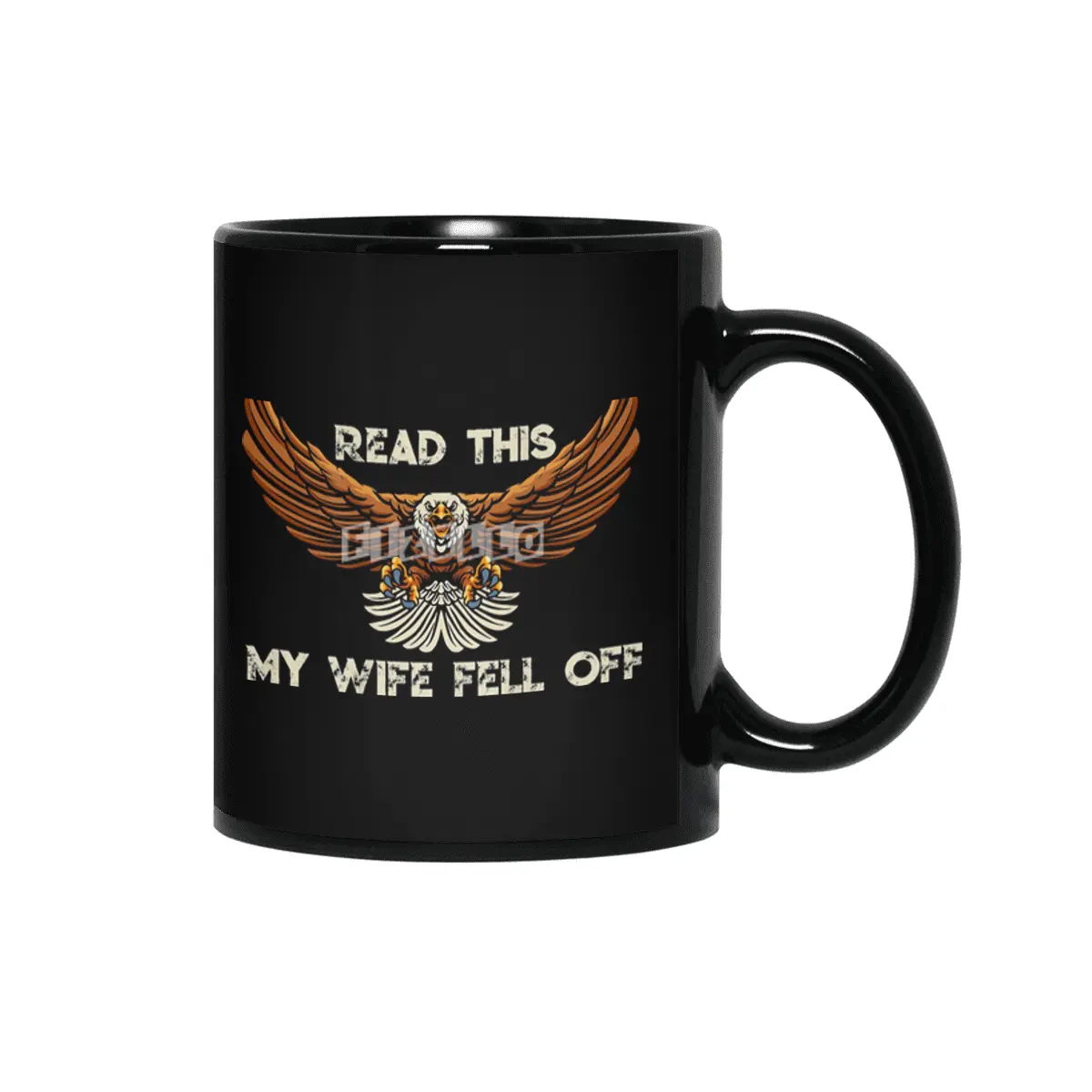 Biker My Wife Fell Off Siyah Kupa