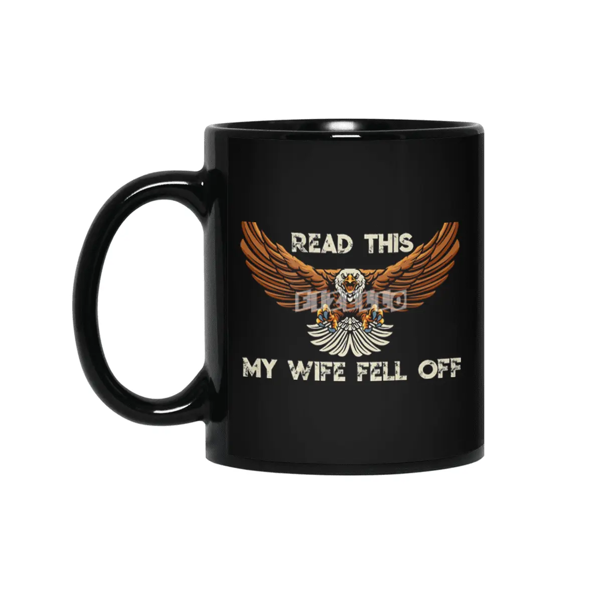 Biker My Wife Fell Off Siyah Kupa