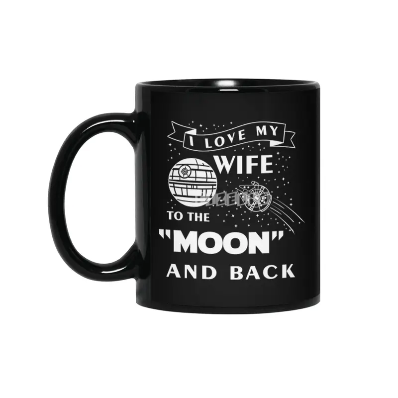 I Love My Wife to The Moon Siyah Kupa