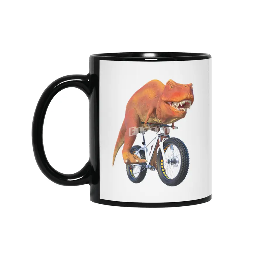 T Rex Bike Rider Siyah Kupa