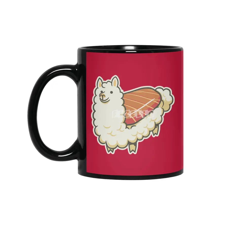 Alpaca Sushi Niguiri Siyah Kupa