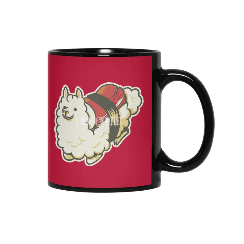 Alpaca Sushi Niguiri Siyah Kupa