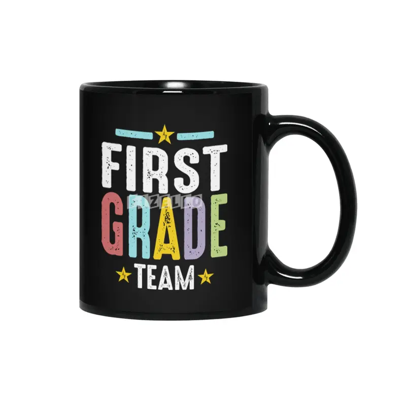 1st First Grade Team Teacher Back To School Siyah Kupa